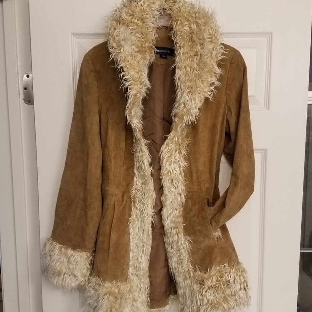 Penny Lane Coat - Genuine Leather w/ Faux Fur